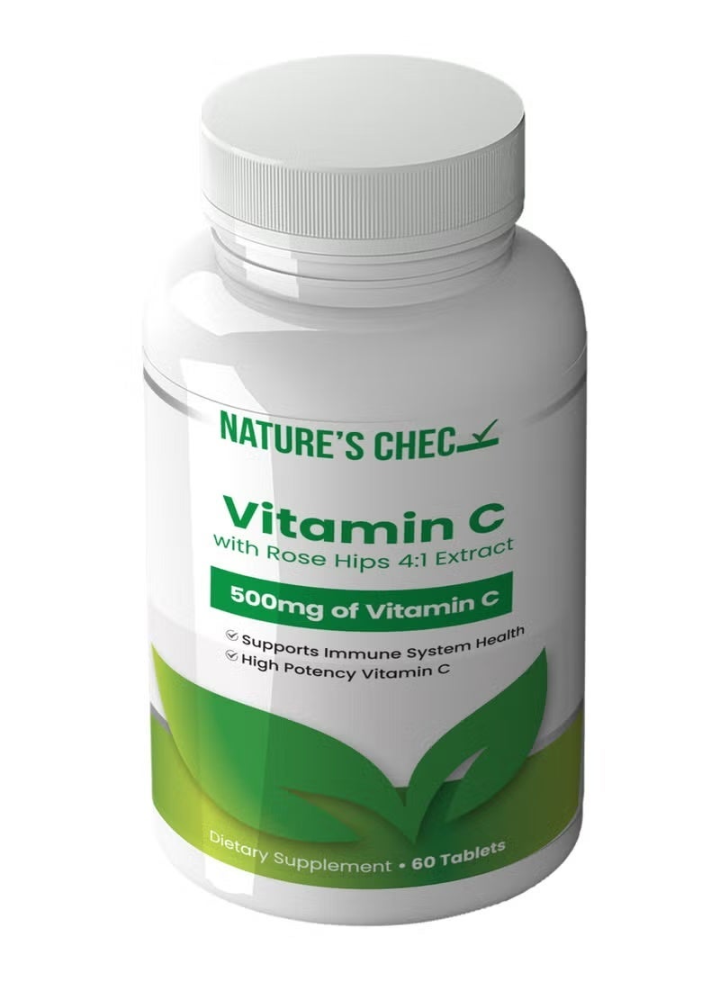 NATURE'S CHEC VITAMIN C 500MG TAB 60'S - Image 1
